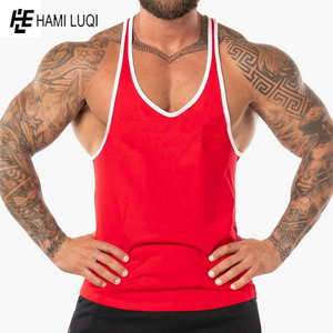 <b>Men's</b> Gym Custom Stringer Tank Top Streetwise Trends Casual Bodybuilding Singlet Plus Size Quick Dry Solid Color XL Size Print - Product Image 2