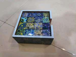 Sous-verres en bois revêtus d'émail en vrac Solutions de décoration pour sous-verres promotionnels - Product Image 3