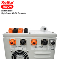 Alimentation électrique industrielle CC 6500W-7500W Haute puissance Large plage de tension Réglable Chargeur de batterie industriel à courant élevé Redresseur