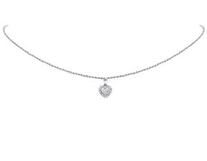 VVS Moissanite Diamant S925 Argent Plaqué Or Pendentif Coeur Pour Bijoux Cadeau Amour Femmes Hommes - Product Image 2