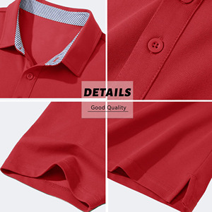 Vente en gros de polos à manches courtes de haute qualité pour hommes T-shirts à col polo brodés aux États-Unis T-shirts de golf vintage - Product Image 6