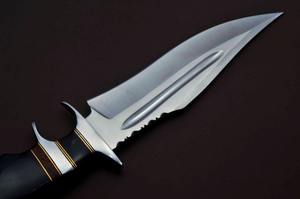 Cuchillo de Camping de Acero D2, Cuchillo Bowie con Mango de Cuerno de Búfalo - Product Image 4