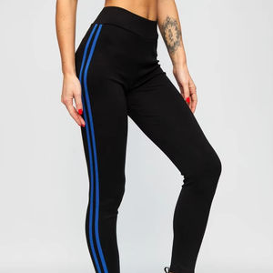 กางเกงเลกกิ้งเอวสูงสำหรับผู้หญิงผ้าถักสแปนเด็กซ์ผ้าโพลีเอสเตอร์ยืดหยุ่นพิมพ์ลายมีตะเข็บระบายอากาศปรับแต่งได้ - Product Image 1