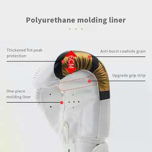 Guantes de Entrenamiento de Piel Sintética de Alta Calidad Profesional, Cómodos, Nuevo Diseño, Logotipo Personalizado, Venta Directa de Fábrica de Boxeo MMA - Product Image 4