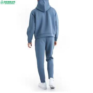 Best Comfortable Custom Made Unisex Regular Fit <b>Pullover</b> Hoodie Heavyweight 100% Cotton Tracksuits Sweat Pant Sets Drawstring - Product Image 2