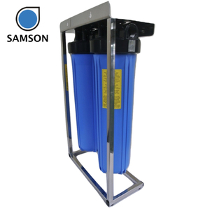 Big Blue Purificateur d'eau manuel à 2 étapes Niveau 5 Système de filtration domestique Eau potable Traitement de l'eau en plastique Garage - Product Image 2