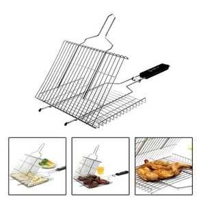 Vente d'usine : Grille de barbecue en acier inoxydable pour cuisine extérieure, enceinte en maille durable, nettoyage facile, moins de grilades, plus de grillades - Product Image 6