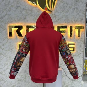 Sweat à capuche zippé personnalisé de haute qualité, très demandé, imprimé numériquement, 100% coton, fabriqué en usine, prix abordable, pour hommes - Product Image 6