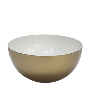 Ensemble de 2 bols ronds en fer couleur vert brillant et or bol de service de grande taille pour la cuisine et la décoration du dessus de Table - Product Image 5