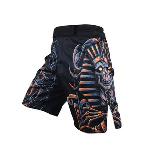 สินค้ามาใหม่ กางเกงมวย MMA พิมพ์ลายดิจิตอลตามสั่ง MESS SPORTS สำหรับผู้ชาย-โพลีเอสเตอร์ 100% ขายส่ง 2024 - Product Image 2