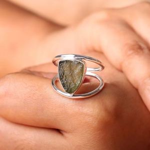 925 Sterling Silver Fine Jewelry Bulk Wholesale Women's <b>Crystal</b> Gemstone Wedding <b>Ring</b> Party Gift for Girls - Product Image 1