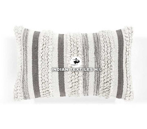 Venta caliente hermoso diseño Boho al aire libre funda de almohada de algodón tejida a mano almohada decorativa única Boho almohada por ITHL - Product Image 3