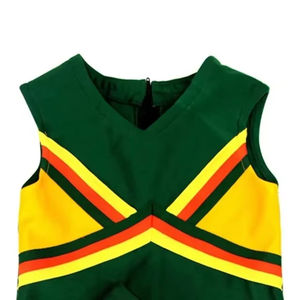 Customized Women's <b>Cheerleading</b> <b>Uniform</b> with Rhinestone Beaded Printed Techniques Low Price Set with Own Logo - Product Image 6