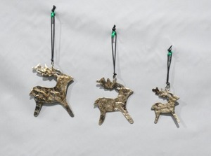 Décoration d'arbre de Noël faite à la main Articles en métal en cuivre et en fer pour la maison Festival Décoration de maison élégante en plastique artificiel - Product Image 6