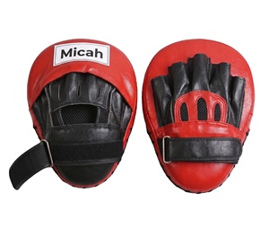 Premium Genuine Cowhide Leather MMA Boxing <b>Focus</b> Mitts Professional Muay Thai Kickboxing Training Target <b>Pads</b> Micah Corporation - Product Image 3
