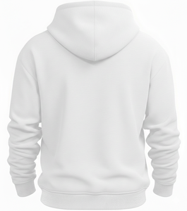 <b>Men's</b> Custom Logo Heavyweight <b>White</b> Winter Pullover <b>Hoodie</b> 100% Cotton Fleece Oversized Streetwear Quick Dry Breathable - Product Image 5
