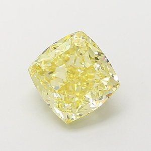 Coussin de diamant de laboratoire jaune intense fantaisie VVS2 de 2,57 ct - Product Image 1
