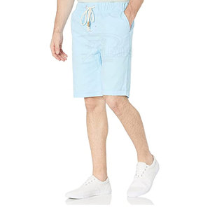 Pantalones cortos de hombre de algodón 100% al por mayor personalizados último diseño de cintura media patrón sólido ropa informal ligera - Product Image 3