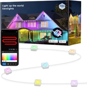 Luz programável de fábrica para casa Rgb 36V Pixel Luzes LED de Natal Luz permanente para exterior