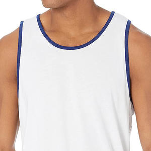 Camiseta sin mangas de algodón sin mangas para correr con logotipo personalizado para hombre, camiseta de entrenamiento atlético para gimnasio, ropa deportiva de verano - Product Image 5