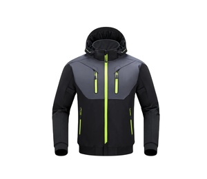 Casual Winter <b>Cycling</b> <b>Jacket</b> Hooded Warm Windbreaker <b>Jacket</b> with Waterproof Windproof Features for Outdoor Hiking and Training - Product Image 1