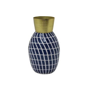 High Quality Handmade Brass Metal Flower Vase Grey Finish <b>Tabletop</b> Decorative Wedding Vases for Home Living Area Bulk Purpose - Product Image 3