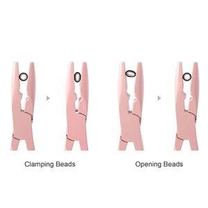 Kit Profesional de Alicates para Extensiones de Cabello, Componentes de Acero Inoxidable, Cierre de Cuentas de 2 Orificios, Herramienta para Hacer Bucle de Rastas, Tijeras para Hilo, Agujas - Product Image 3