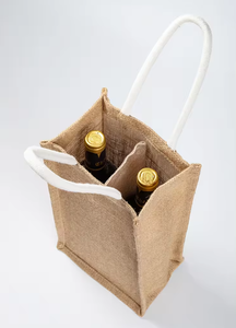 Bolsas de vino de yute ecológicas, Color/tamaño personalizado, Regalos promocionales de alto grado, precio bajo de mercado - Product Image 4