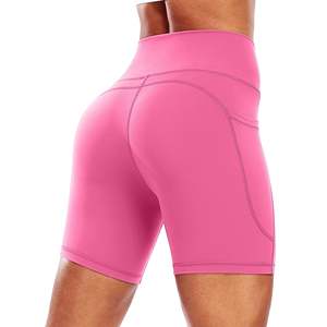 Ropa de gimnasio Pantalones cortos de mujer Ropa de Yoga de cintura alta Levantamiento de Botines Entrenamiento sin costuras 4 vías Elástico Correr Fitness Shorts para mujeres - Product Image 5