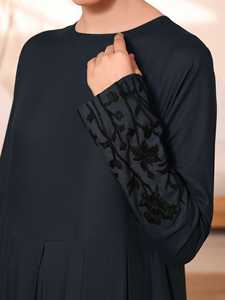 Vente en gros à prix raisonnable de vêtements de haute qualité pour femmes musulmanes Abaya Smile ouverte avec manches design OEM pour femmes - Product Image 6