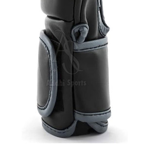 Gants de grappling professionnels en cuir à demi-doigts avec fermeture à lacets, de haute qualité, confortables, avec support de poignet pour l'entraînement - Product Image 6