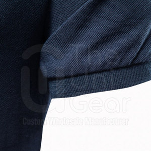 Nouveauté pour hommes, motif uni pour chemise, conception de logo personnalisé, tricot en polyester/coton, séchage rapide, vêtements de golf décontractés, différents - Product Image 4