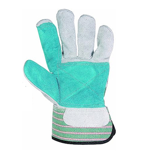 Service OEM Gants de travail de sécurité en cuir de vache fendu de qualité supérieure Gants de travail de jardinage à usage général Gants de travail de gréeur respirants - Product Image 5