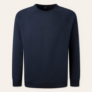 Moda Streetwear hombres cuello redondo sudadera hombres algodón sudadera de gran tamaño en blanco francés Terry precio al por mayor sudaderas con capucha - Product Image 1