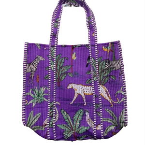 Sac fourre-tout à imprimé tigre Sacs fourre-tout de luxe de qualité supérieure fabriqués en Inde Produit par fabricant et exportateur indien - Product Image 1
