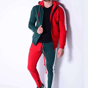 OEM logotipo personalizado transpirable hombres Jogging chándal conjuntos más populares de moda entrenamiento gimnasio patrón sólido con capucha cuello - Product Image 3