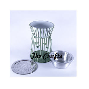 Foyer de design moderne avec bol en acier et couvercle brûlant Support en fil de fer pur Foyer de sapin à des prix compétitifs - Product Image 6