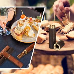 10 Pieces Portable Wooden <b>Toothpick</b> Holder Reusable Natural Wood <b>Toothpick</b> Case for Travel & Home - Product Image 3