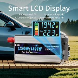 <span class=keywords><strong>Convertisseur</strong></span> de courant pour voiture HOULI <span class=keywords><strong>1000W</strong></span> à onde sinusoïdale pure 12V 24V vers 220V AC avec écran LCD, puissance nominale 500W pour les voyages et le <span class=keywords><strong>camping</strong></span> - Product Image 5