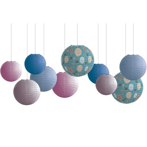 Trung Quốc Thiết Kế Giấy Đèn Lồng Đa Màu Sắc Quả Bóng Hình Dạng Treo Đèn Lồng Cho Giáng Sinh Đảng Trang Trí Ấn Độ Nhà Cung Cấp - Product Image 3