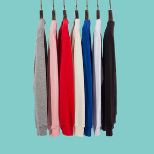 OEM fabricantes de ropa personalizada 250gsm Sudadera de cuello redondo de algodón sudaderas con capucha en blanco Unisex de talla grande sudaderas con capucha - Product Image 2