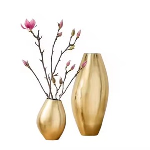 Florero de Metal de Latón, Elegante Florero Decorativo para Decoración del Hogar, Centro de Mesa para Comedor, Uso Floral - Product Image 4