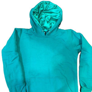 Sudadera con capucha de seda de lujo de alta calidad 20025 algodón con logotipo personalizado de lana cubierta bordada de peso pesado para hombre con forro de satén interior corto - Product Image 3