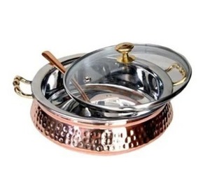 Compañero de cocina con fondo de cobre de acero inoxidable Kadhai de calidad superior al por mayor con nuevo diseño clásico - Product Image 6