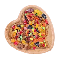 Plato de Postre Desechable, Biodegradable, Ecológico, Libre de BPA, Moderno, en Forma de Corazón, Hecho de Hoja de Palma de Areca, de 6.5 Pulgadas, Precio de Fábrica