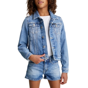 <b>Girls</b> Light Wash Denim Bomber <b>Jacket</b> Zipper Sequins Thick Outerwear Stylish Casual Layer Soft Durable Fabric Winter Custom - Product Image 1