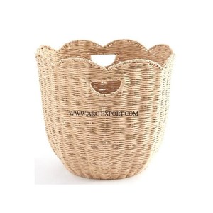 Admirable diseño hecho a mano cesta de almacenamiento de ratán de calidad superior de gran tamaño cesta de almacenamiento de artículos para el hogar y la cocina para la venta - Product Image 4