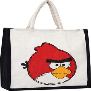 Logo personnalisé de haute qualité sac à lunch en jute sac en toile de coton article personnalisé Style motif lettre Promotion UK - Product Image 3