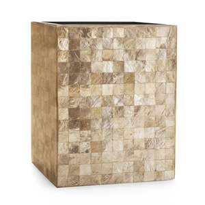 Juego de Baño de Nácar Natural Dorado, Colección de Tocadores Decorativos con Incrustaciones de Concha Hechas a Mano para Hotel o Villa - Product Image 2