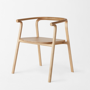 Chaise de salle à manger en bois massif fabriquée à la main mobilier minimaliste moderne design nordique japonais pour la maison et le restaurant - Product Image 2